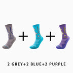 Men's Mid-calf Running Socks(6 pairs）
