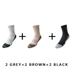 Breathable Men's Mid-calf Cycling Socks(6 pairs）