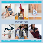 Tucketts Anklet Sunkissed Pilates Socks - Non-Slip Grip, Open Toe, Barre & Yoga - Women's