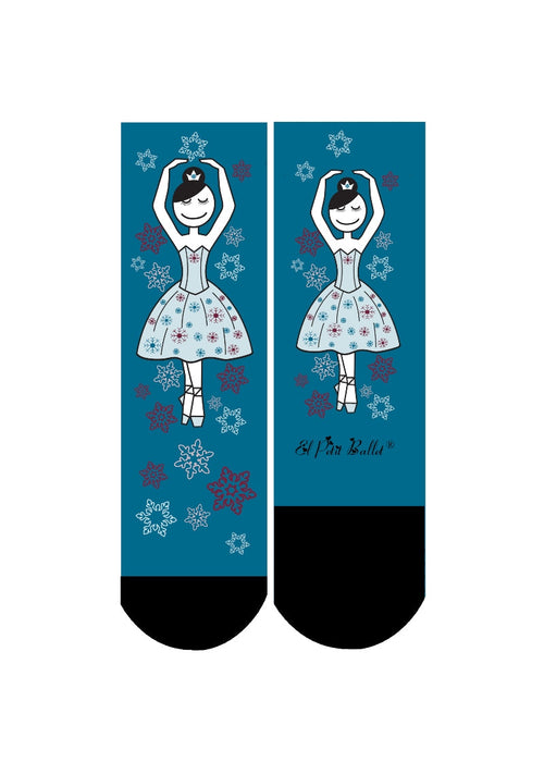 Snow Queen Crew Socks (Blue)