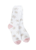 Winter Shimmer Crew Socks (White)
