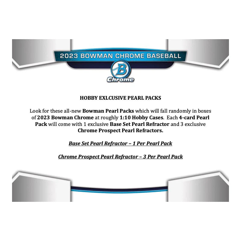 2023 Bowman Chrome Baseball Hobby Box