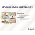2023/24 Topps UEFA Club Competitions Chrome Soccer Jumbo Box