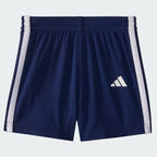 Kids' adidas Two-Piece Short Sleeve Graphic Cotton Tee and 3-Stripes Shorts Set