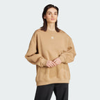 Women's adidas Essentials Fleece Long Oversized Crew Sweatshirt
