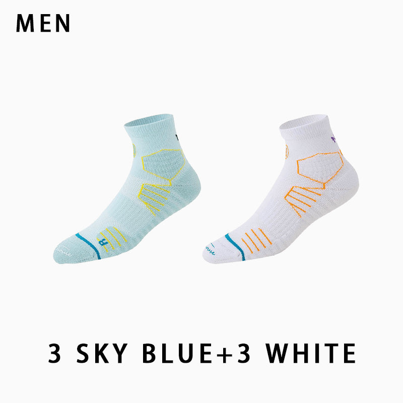 Couple's Professional Non-slip Running Socks(6 pairs）