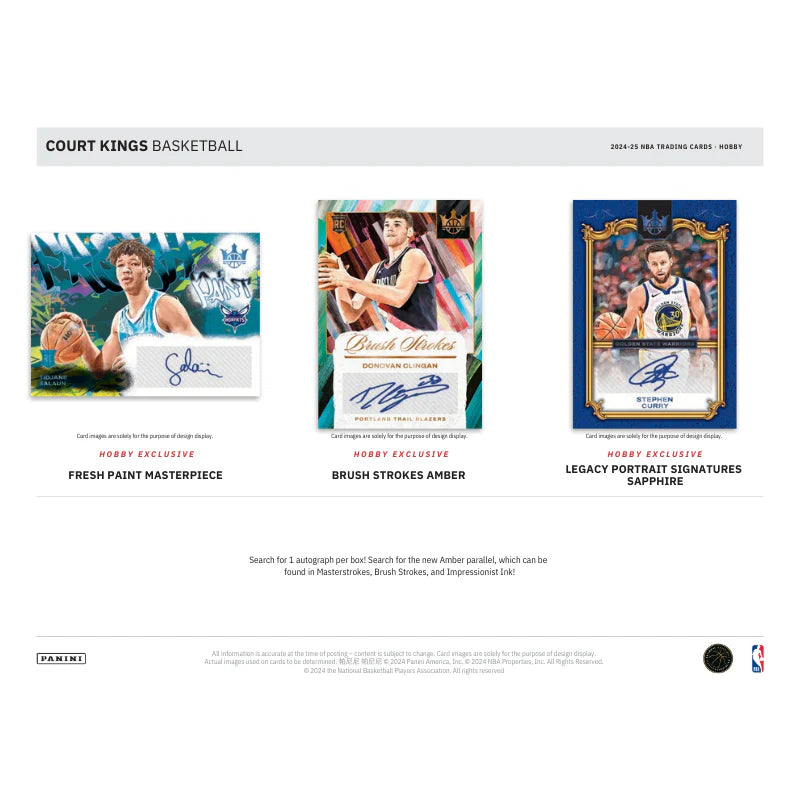 2024/25 Panini Court Kings Basketball Hobby Box