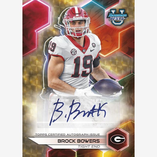 2023 Bowman Best University Football Breakers Delight Hobby Box