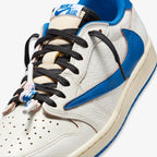 Air Jordan 1 Low OG SP x Travis Scott x Fragment Design 'Sail / Military Blue' (2025)