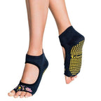 Tucketts Allegro First Bloom Pilates Socks - Non-Slip Grip, Open Toe, Barre & Yoga - Women's
