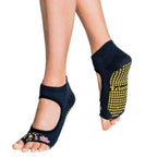 Tucketts Allegro Pilates Socks - Non-Slip Grip, Open Toe, Barre & Yoga - Women's