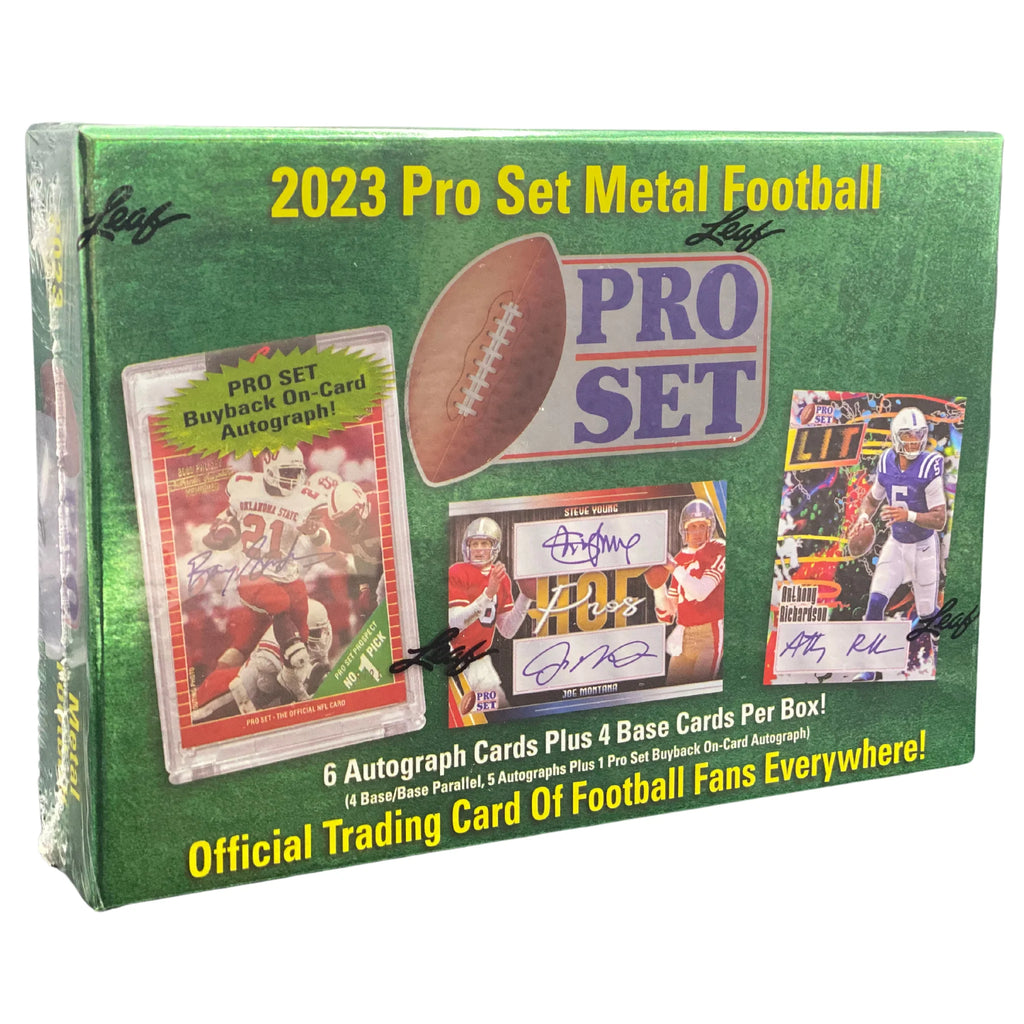 2023 Leaf Pro Set Metal Football Hobby Box