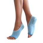 Tucketts Ballerina Pilates Socks - Non-Slip Grip, Open Toe, Barre & Yoga - Women's