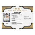 2023 Topps Tier One Baseball Hobby Box