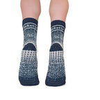 Tucketts Crew Toeless - Taupe Center Pilates Socks - Non-Slip Grip, Open Toe, Barre & Yoga