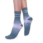 Tucketts Crew Pilates Socks - Non-Slip Grip, Open/Closed Toe, Barre & Yoga - Women's