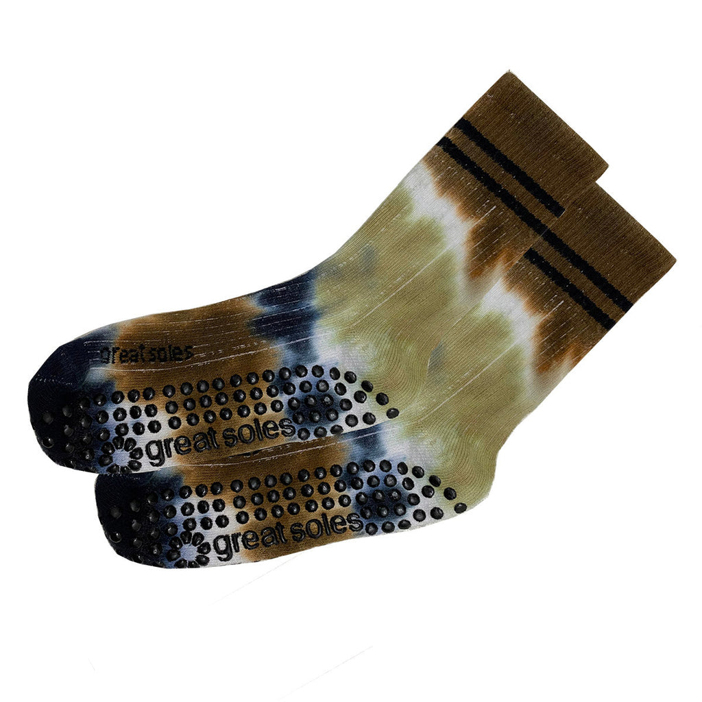 Elliott Crew Grip Sock - Tie-Dye (Barre / Pilates)