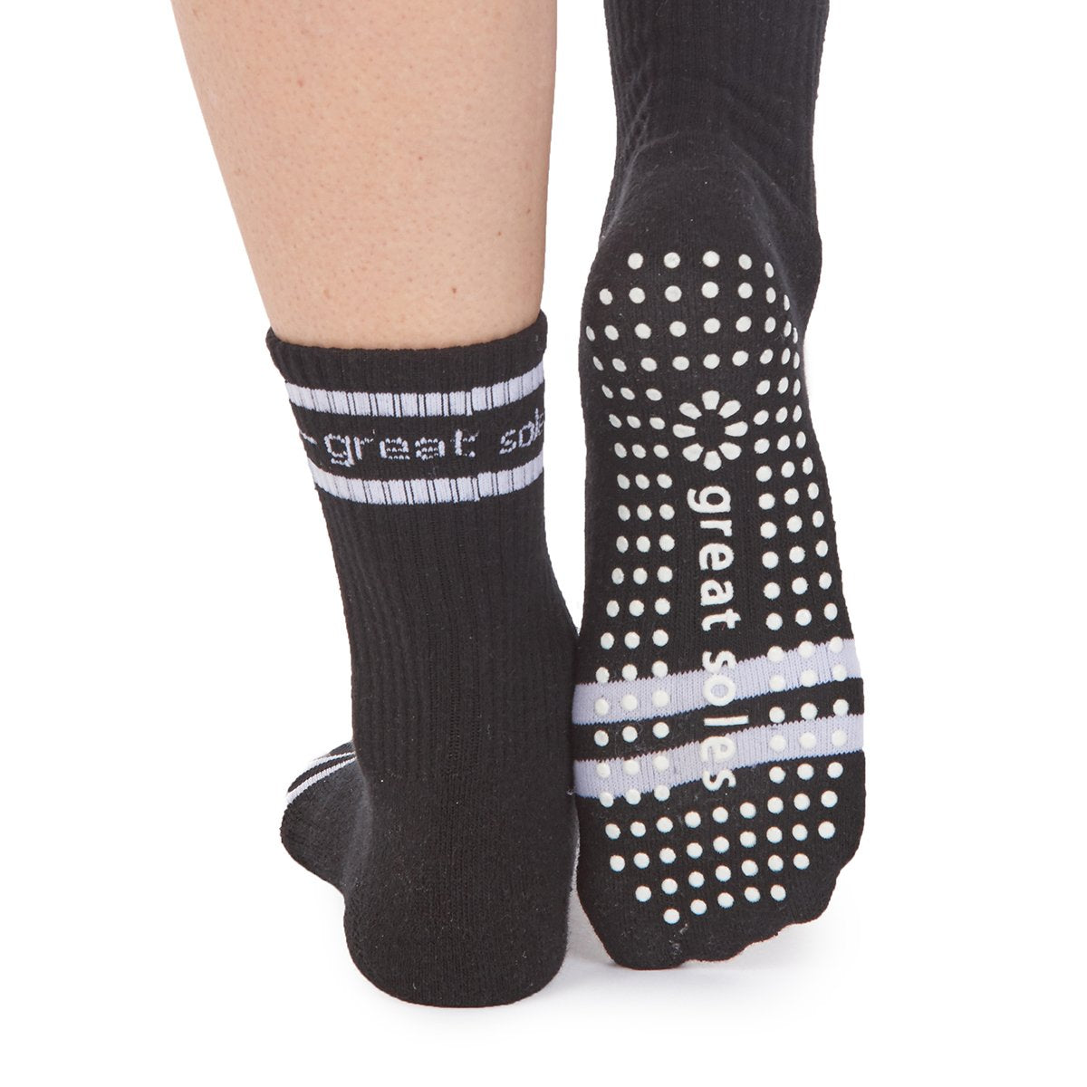 Jess Crew Grip Sock (Barre / Pilates)