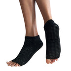Tucketts Anklet Pilates Socks - Non-Slip Grip, Open Toe, Barre & Yoga - Women's