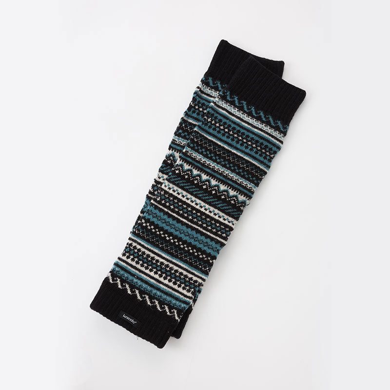 Wool Blend Fair Isle Leg Warmer