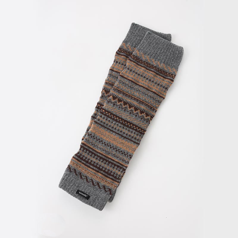Wool Blend Fair Isle Leg Warmer