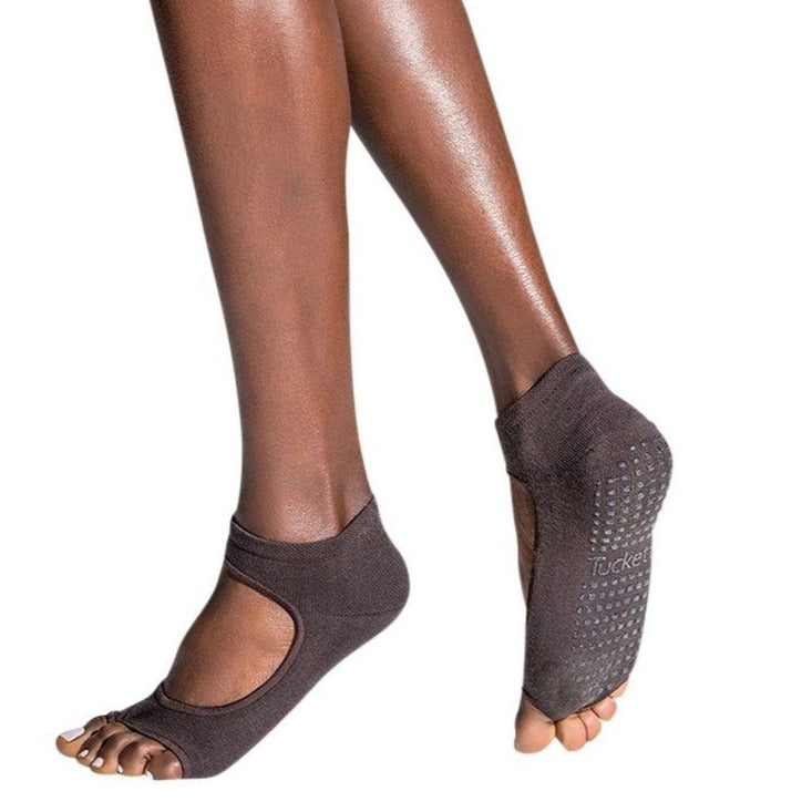 Tucketts Allegro NudeForEveryone 01 Pilates Socks - Non-Slip Grip, Open Toe, Barre & Yoga - Women's