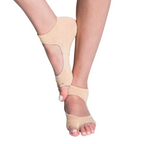 Tucketts Allegro NudeForEveryone 04 Pilates Socks - Non-Slip Grip, Open Toe, Barre & Yoga - Women's
