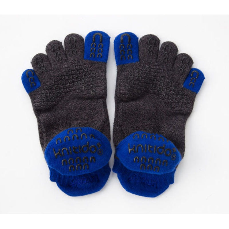 Two Colors Footie Grip Toe Socks With Power Pads