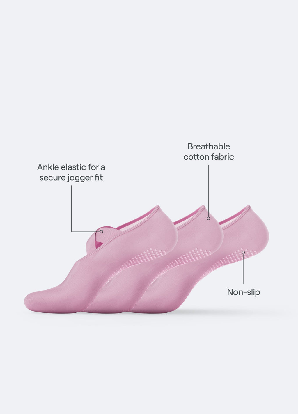 Pilates Grip Socks I 3-PACK