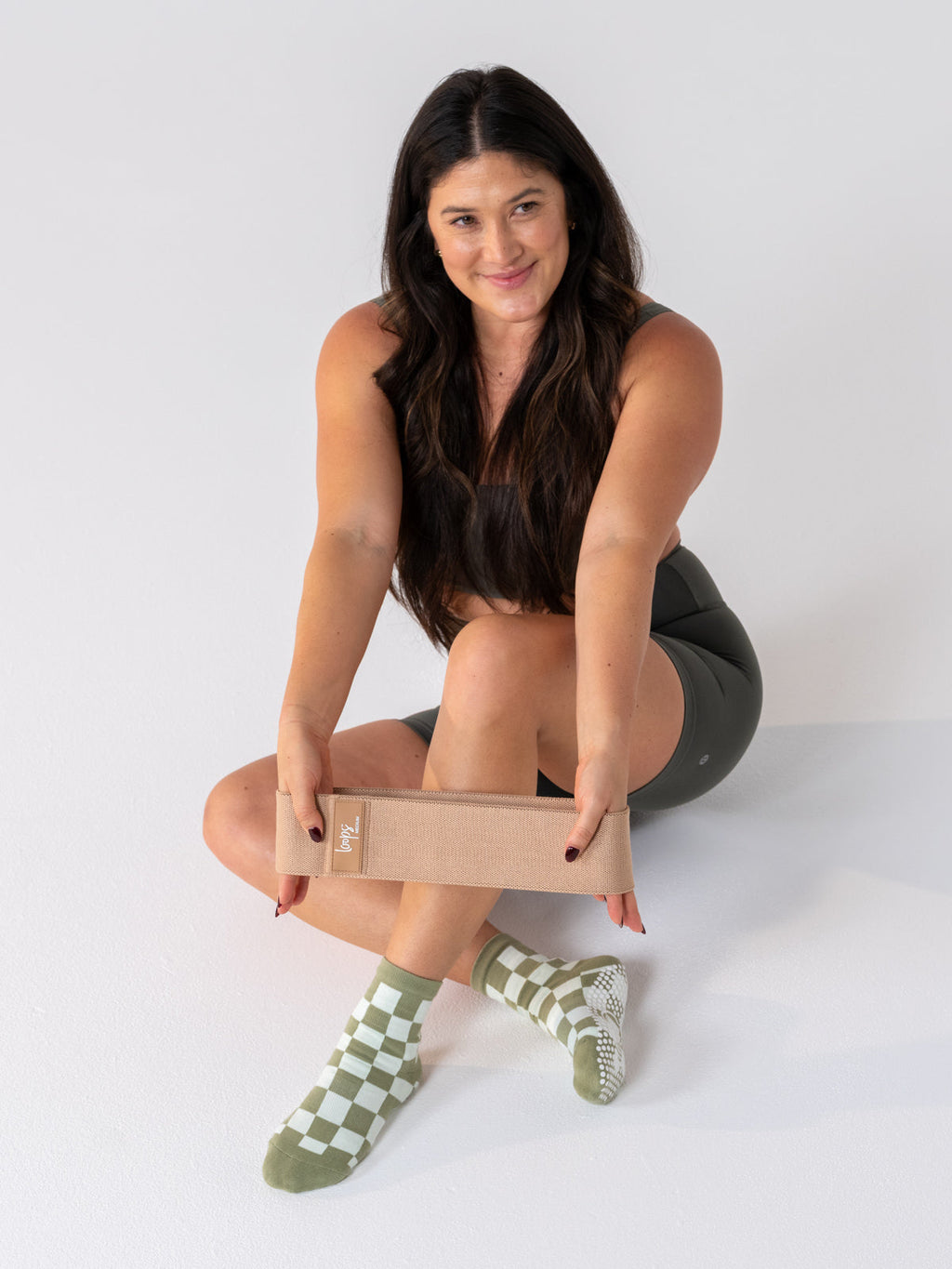 Studio Socks - Olive Check