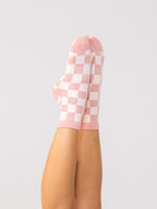 Studio Socks - Rose Check
