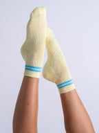 Cali Quarter - Yellow + Blue Stripe