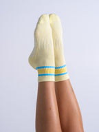 Cali Quarter - Yellow + Yellow/Blue Stripe