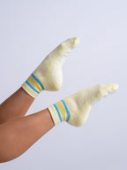 Cali Quarter - Yellow + Yellow/Blue Stripe