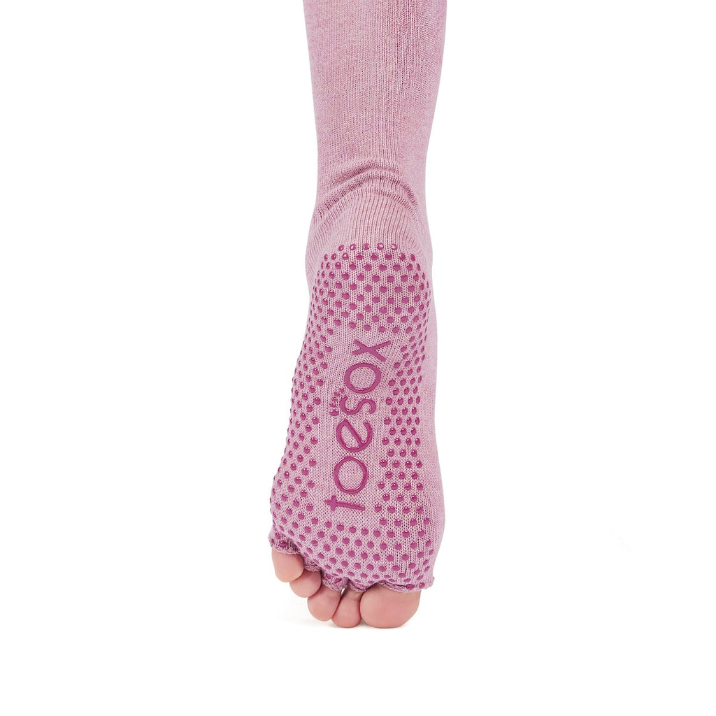 Half Toe Scrunch Knee High Grip Socks