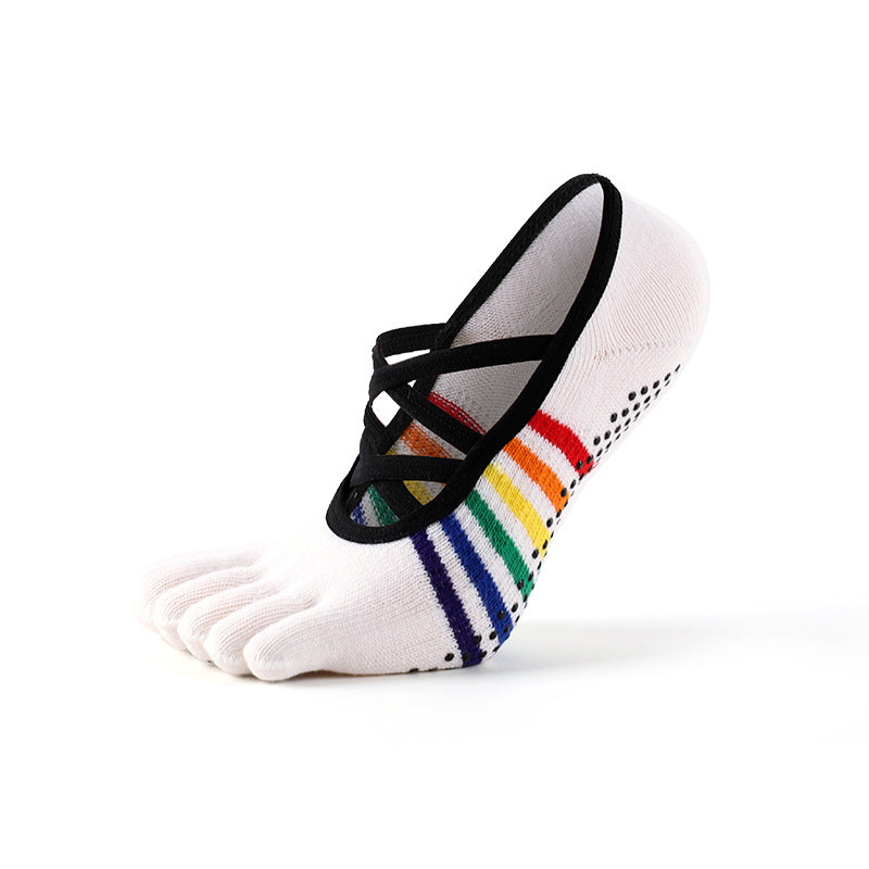 Custom Design Anti Slip Grip Pilates Yoga Socks (5 Units)