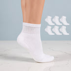 Six Pairs Quarter Supportive Socks