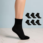 Six Pairs Quarter Supportive Socks
