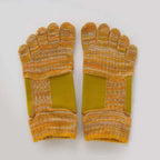 Arch Support Ankle Grip Toe Socks With Power Pads