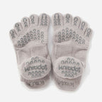 Basic Solid Colors Ankle Grip Toe Socks With Power Pads