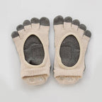 Botanical Dyed Footie Grip Toe Socks With Power Pads