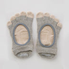 Botanical Dyed Footie Grip Toe Socks With Power Pads