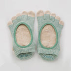 Botanical Dyed Footie Grip Toe Socks With Power Pads