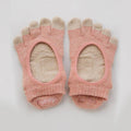 Botanical Dyed Footie Grip Toe Socks With Power Pads