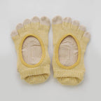 Botanical Dyed Footie Grip Toe Socks With Power Pads