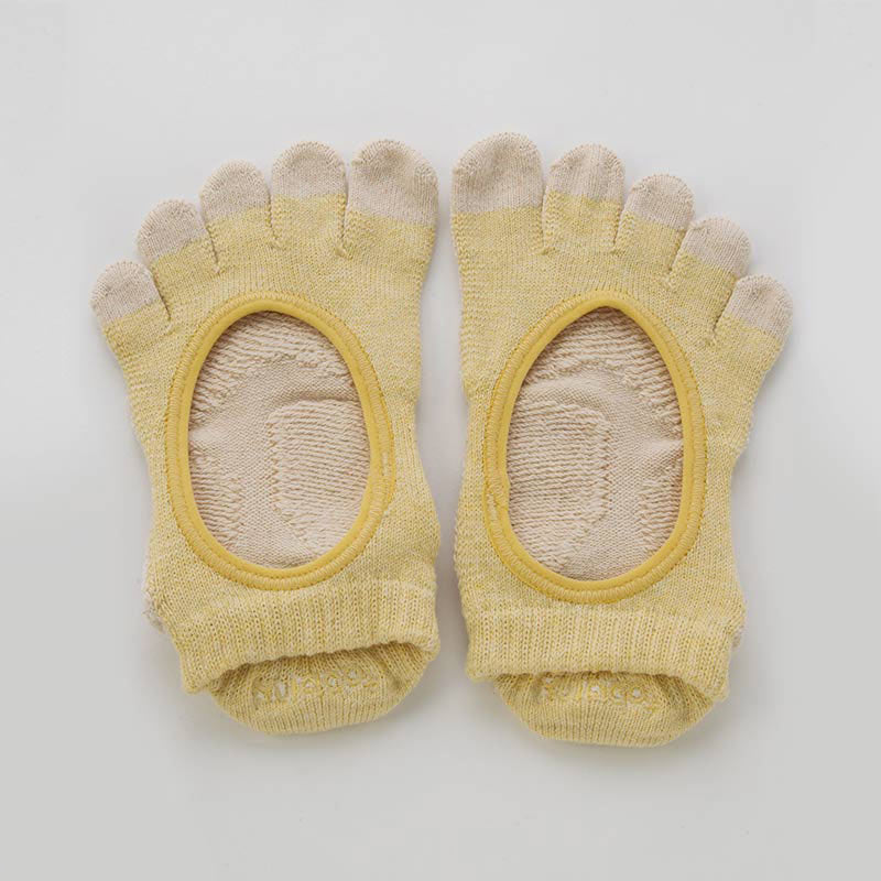 Botanical Dyed Footie Grip Toe Socks With Power Pads