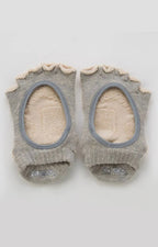 Botanical Dyed Open Toe Footie Grip Socks With *Power Pads*