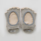 Botanical Dyed Open Toe Socks With Power Pads