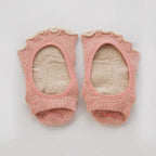 Botanical Dyed Open Toe Socks With Power Pads