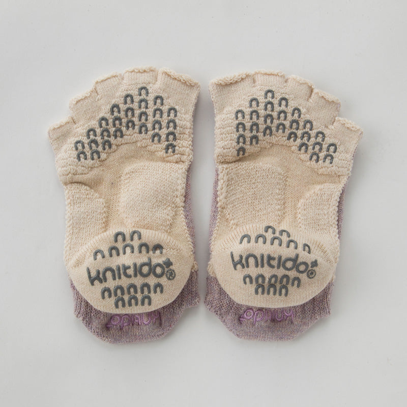 Botanical Dyed Open Toe Socks With Power Pads